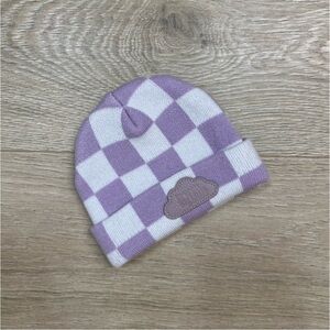 Dream Big Little Co. Purple Checkered Beanie